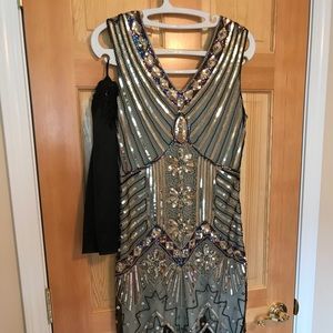 Flapper Style Dress Approx. Size L